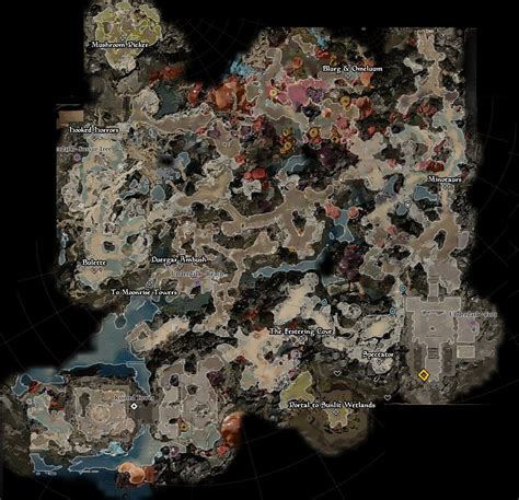 underdark art|map of the underdark bg3.